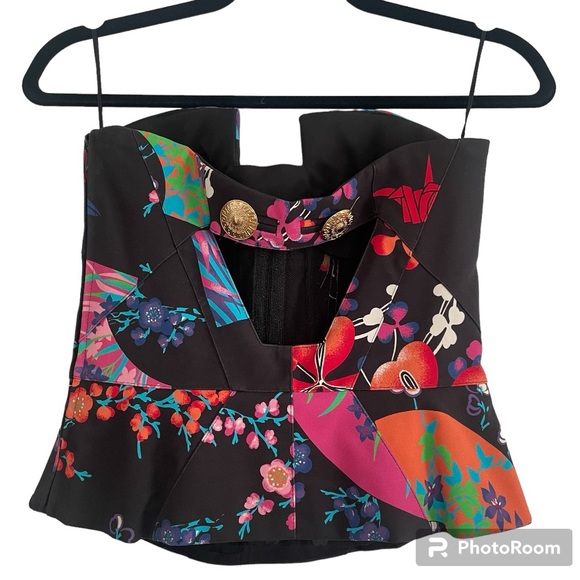 Versace x H&M Silk Corset Top - Picture 11 of 12